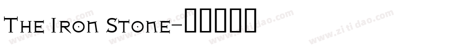 The Iron Stone字体转换